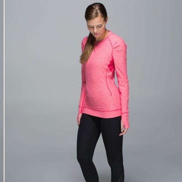 lululemon athletica Tops - LULULEMON| Think fast Long sleeve* Heathered boom juice | size 8